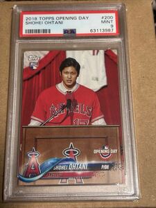 2018 Topps Opening Day #200 大谷翔平 ルーキーカード PSA9 Shohei Ohtani RC