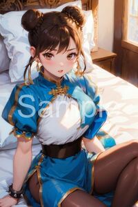 100387 ストリートファイター 春麗 チュンリー CHUN LI AI ポスター 美女 かわいい 水着 イラスト アニメ manga 即決 アート