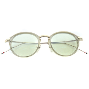 トムブラウン THOM BROWNE SATIN GREY CRYSTAL メガネ 眼鏡 46□20-150 シルバー色 グレー TB-011C-46 /SR27 ■SH メンズ