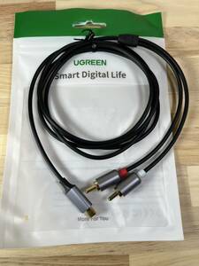 【一円即決】UGREEN USB-C to 2RCA 変換 オーディオケーブル 赤/白 1.5m「1円」URA01_4096