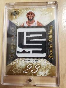 (#23/50) 50枚限定 UD Premire Premium Stitchings LEBRON JAMES / レブロン ジェームズ (Jersey# 1/1)