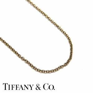 ★TIFFANY&Co エルサ・ペレッティ 750 K18 イエローゴールド チェーン ネックレス ティファニー★