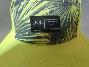 ◆USA購入 オークリー【OAKLEY Latch 5 Panel Hat】5パネルデザイン キャップ グリーンイエロー◆