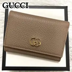 新品✨付属完備✨GUCCI 三つ折り 財布 オフディア GG レザー ベージュ