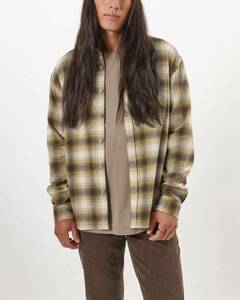 即決 正規品 新品 Abercrombie＆Fitch アバクロンビー＆フィッチ US-S オンブレチェックネルシャツ 90s Relaxed Flannel NIRVANA