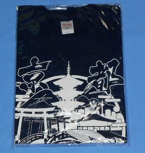 KT69/ご注文はうさぎですか？？ご当地ティッピー Tシャツ KYOTO(京都) ネイビー　Lサイズ