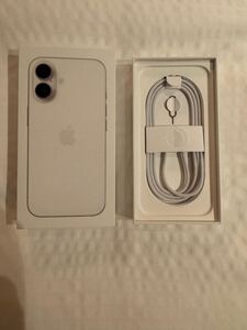 送料無料　新品Apple iPhone 16 128GB(White) 箱のみ　付属品未使用　 アップル 