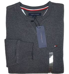 【新品】トミーヒルフィガー ■ 裏起毛トレーナー ■ S ■ グレー スウェットシャツ TOMMY HILFIGER 正規品