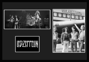 10種類!Led Zeppelin/レッド・ツェッペリン/ROCK/ロックバンドグループ/証明書付きフレーム/BW/モノクロ/ディスプレイ(9-3W)