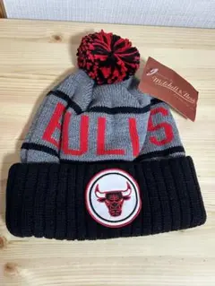 シカゴ•ブルズ Mitchell & Ness ニットキャップ BULLS