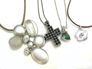 ★4本★SWAROVSKIスワロフスキー ペンダントネックレス★