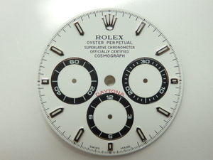 ロレックス 純正 デイトナ エルプリ 白文字盤 ホワイトダイアル 針セット ステンレス 16520 Rolex white Dial Daytona SS with hands [M-9]