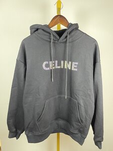 ■【美品】 セリーヌ Celine フード付き長袖スウェットシャツ メンズ ブラック