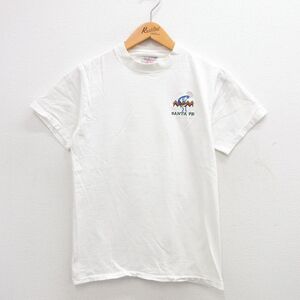 【30%OFF】S/古着 オニータ ONEITA 半袖 ビンテージ Tシャツ メンズ 90s SANTA ココペリ ホピ族 コットン クルーネック 白 ホワイト 24 3OF