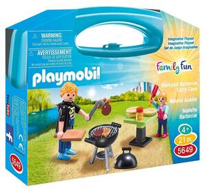 即決！新品 PLAYMOBIL 5649 キャリーケース セット　バーベキュー プレイモービル