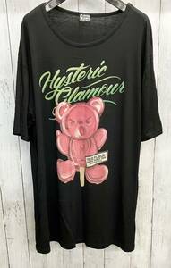 HYSTERIC GLAMOUR /半袖Tシャツ/ヒステリックグラマー/ヒスベア/01172CT04 /チュニックワンピース/ブラック/夏