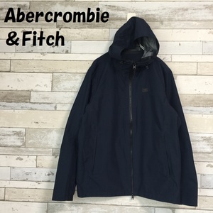 【人気】Abercrombie & Fitch/アバクロンビーアンドフィッチ 撥水加工ジャケット ネイビー サイズS/A2050