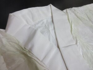 1円 良品 正絹 長襦袢 縮緬 式典 和装 和服 暈し グラデーション 狢菊 袷 身丈119cm 裄63cm【夢職】★★★