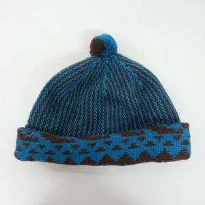 【1円】良好 国内正規 STABRIDGE スタブリッジ Apartment Pakistan Beanie パキスタンビーニー ニットキャップ ダークティール ブラウン F