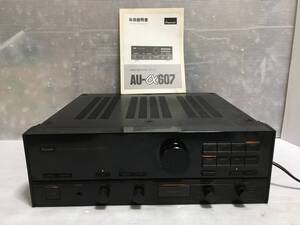 □ E175 □動作品 SANSUI サンスイ 山水電気 AU-a607 プリメインアンプ 取扱説明書付