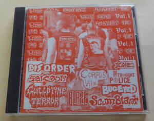 Fight Men Records : Fight Back Vol. 1 CD Guillotine Terror Disorder Blaze Sarcasm discharge　Hardcore Punk Grindcore