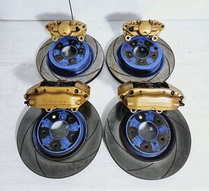 日産 フェアレディZ Z33 ( Brembo ブレンボ ) 4POD 2POD ディスク スリットローター キャリパー セット V35 M35 GT-R R34 R33 R32 流用