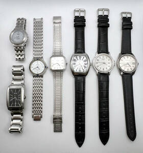 腕時計 まとめ売り 稼働品 SEIKO CASIO ELGIN LANCASTER VALENTINO DOMANI HUGO BOSS メンズ 腕時計