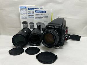 【DK 3433】Mamiya 645 PRO TL 本体 テープ跡有 AEファインダー レンズ付 SEKOR C 80mm 1:1.9 300mm 210mm 動作未確認 現状品