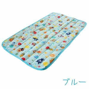 送料無料(北海道、沖縄は1500円別途) ベビー用 70×120cm アンパンマン敷きパッド 　こども用　ブルーM3　※1点のみ