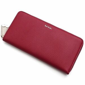 C05264 未使用品 Paul Smith/ラウンド レザーウォレット 長財布 ピンク PWU916 ポールスミス レディース