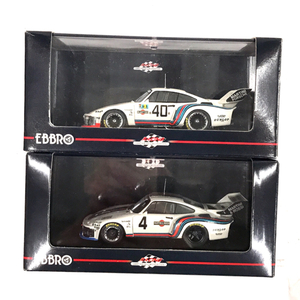 エブロ 1/43 ポルシェ 935 1976 ル・マン ワトキンズ・グレン ミニカー 2点セット 保存箱付き QR061-100