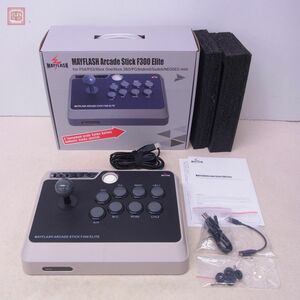 動作品 PS4/PS3/Xbox One/360/PC 等 メイフラッシュ アーケード スティック F300 エリート MAYFLASH Arcade Stick Elite 箱説付【20