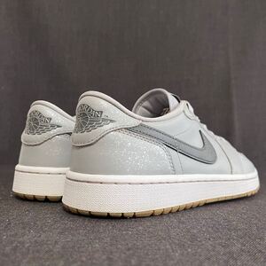 NIKE GOLF AIR JORDAN 1 G LOW Wolf Grey Gum US8.5 26.5cm ナイキゴルフ エアジョーダン1 ゴルフシューズ ウルフグレー・ガム