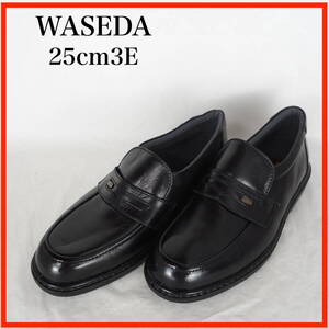 MK8568*WASEDA*ワセダ*メンズビジネスシューズ*25cm3E*ブラック