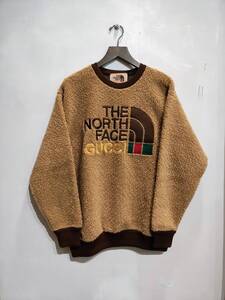 国内正規店購入 GUCCI・グッチ★未使用・タグ付★Mサイズ★THE NORTH FACEGUCCI Far×Fur ★ボア★ブラウン★