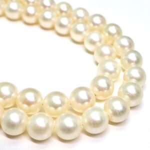 1円〜!!TASAKI(田崎真珠)●アコヤ本真珠ネックレス●J 約29.8g 約45cm 約6.0-6.5mm珠 pearl necklace jewelry パール DC0/EA8 B154