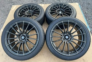 ホイール付タイヤ４本セット WEDS SPORTS SA-15R 18×8.5JJ+35 PCD100 245/40/18 NANKANG ほぼ新品のタイヤ 2022年製