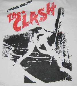  THE CLASH　ザ・クラッシュ　PUNK　パンク　★　Tシャツ　白地に黒と赤　M.　L.　2L　3L　の4サイズ有り