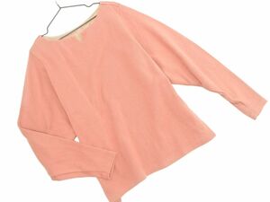 SHIPS シップス any キーネック カットソー sizeF/ピンク ■◇ ☆ eda2 レディース