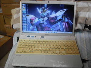 SONY VAIO PCG-71B11N　Windows11 Pro 64bit　Intel Core i5-2450M 2.40GHz　6GB 640GB　15.6型　ホワイト系　Li-Office　AC付 ◇p1465◇