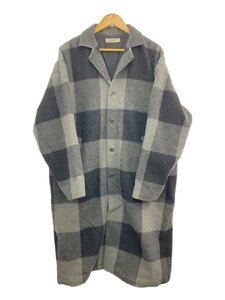 COOTIE◆2019AW Napping Buffalo Check Shop Coat/L/ウール/BLK//