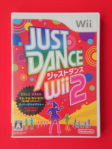 【任天堂/Wii】ジャストダンス2★運動・ダイエットにも★箱説あり・動作確認済・送料198円・即決