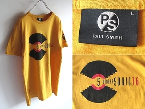 希少 入手困難 PS Paul Smith × SUMMER SONIC ポールスミス サマーソニック 2016 STAFF用 スタッフTシャツ L イエロー 黄 ネコポス対応