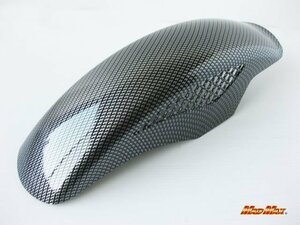 MADMAX バイク用品 汎用 メッシュ フロントフェンダー 綾織りカーボンルック/KH250 KH400 250SS 400SS 500SS 750SS 750RS【送料800円】