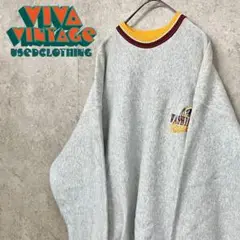 レアUSA製90s【古着】NFLレッドスキンズ 刺繍スウェットトレーナー 2XL