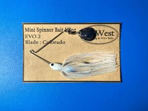  Evo.2-146 GoWest ミニスピナーベイト1/8oz（Colorado Blade #1）【Silver/Lacquer-Regal Finish】