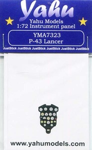 ヤフーモデル（Yahu）　YMA7323　1/72 P-43ランサー・着色計器板・ドーラウィング