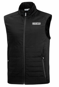 SPARCO（スパルコ） ベスト VEST ブラック Lサイズ 防風 軽量