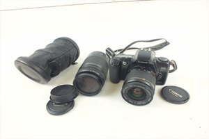 ☆ Canon キャノン EOSKiss フィルム一眼レフ EF 28-80mm EF 75-300mm 4-5.6 中古 現状品 240407Y3169