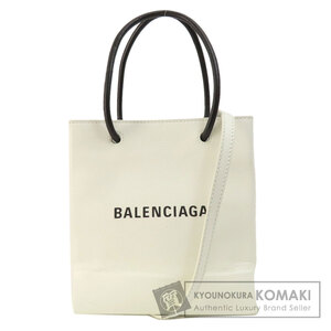 BALENCIAGA バレンシアガ 572411 ショッピングトート 2WAY ハンドバッグ レザー レディース 中古